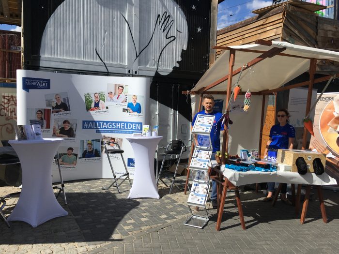 Kampagnenstand auf dem Berliner Straßenfest Spreespektakel